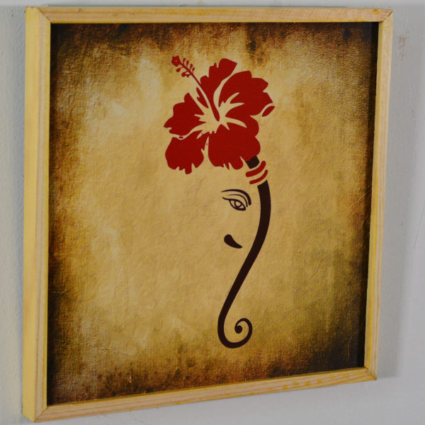 Ganesh - in wooden Frame