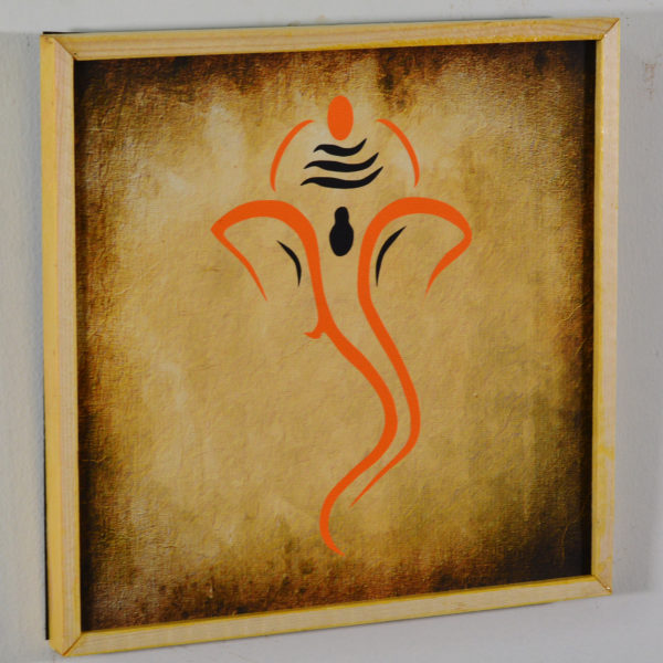 Ganesh - in wooden Frame