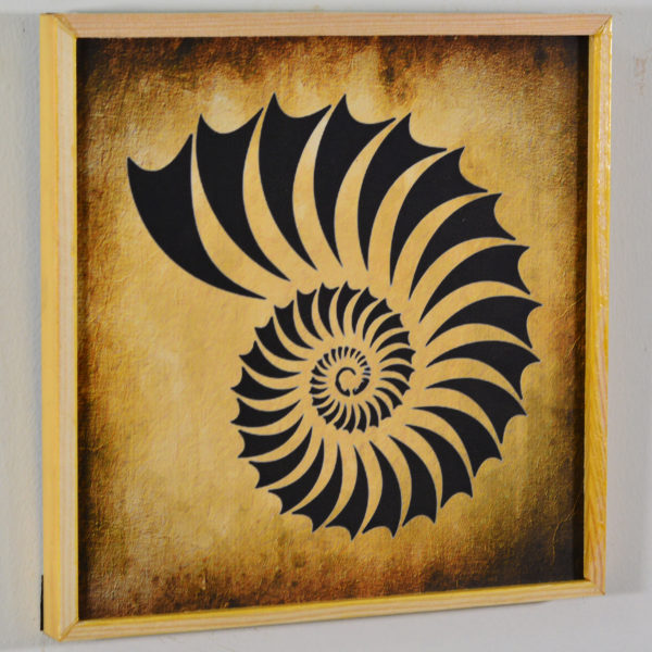 Goemetrical Shapes - in wooden Frame