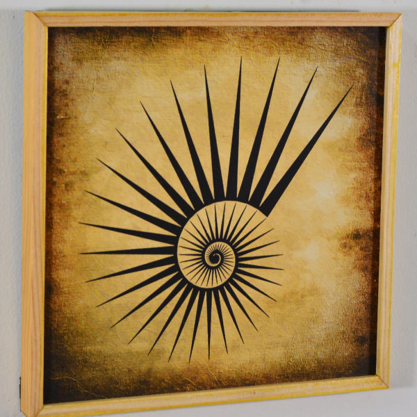 Goemetrical Shapes - in wooden Frame