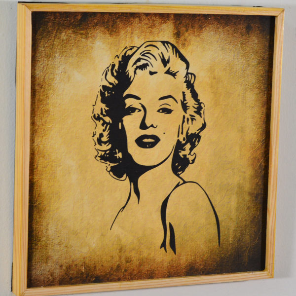 Marilynmonro - in wooden Frame