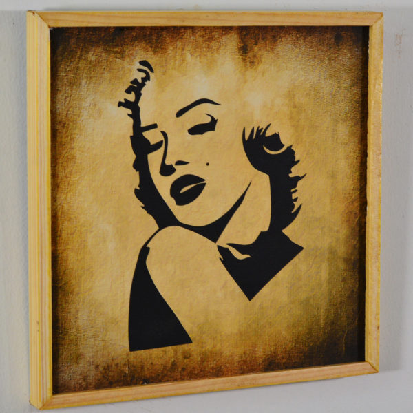 Marilynmonro - in wooden Frame