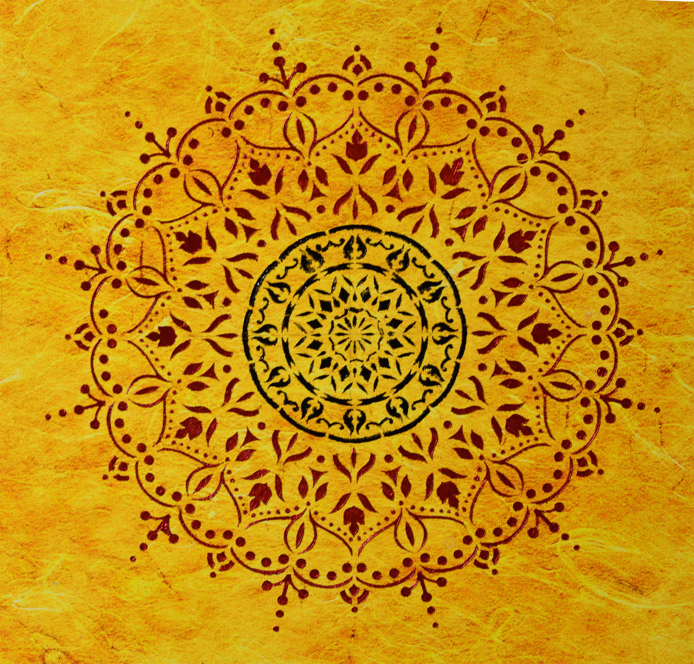 Mandala Art : on canvas 15x15 inches – Digital Art Gallery